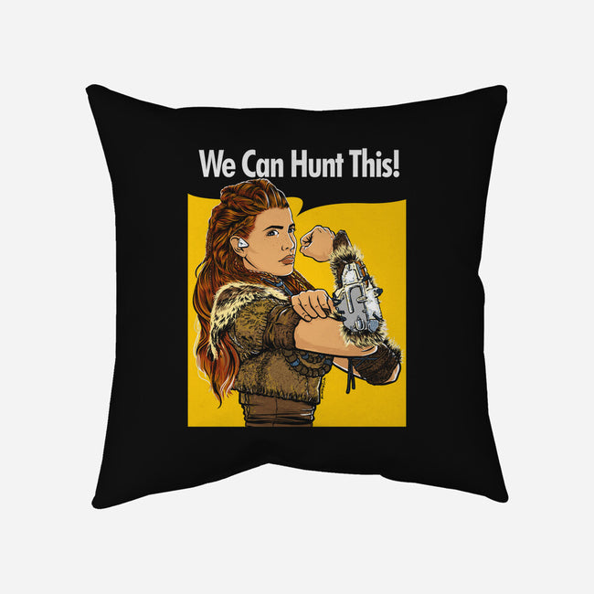 We Can Hunt This!-none removable cover w insert throw pillow-rustenico