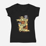 We Don't Deserve Dogs-womens v-neck tee-pekania