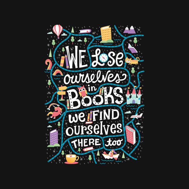 We Lose Ourselves in Books-baby basic onesie-risarodil