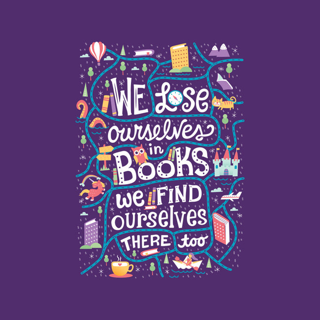 We Lose Ourselves in Books-youth crew neck sweatshirt-risarodil