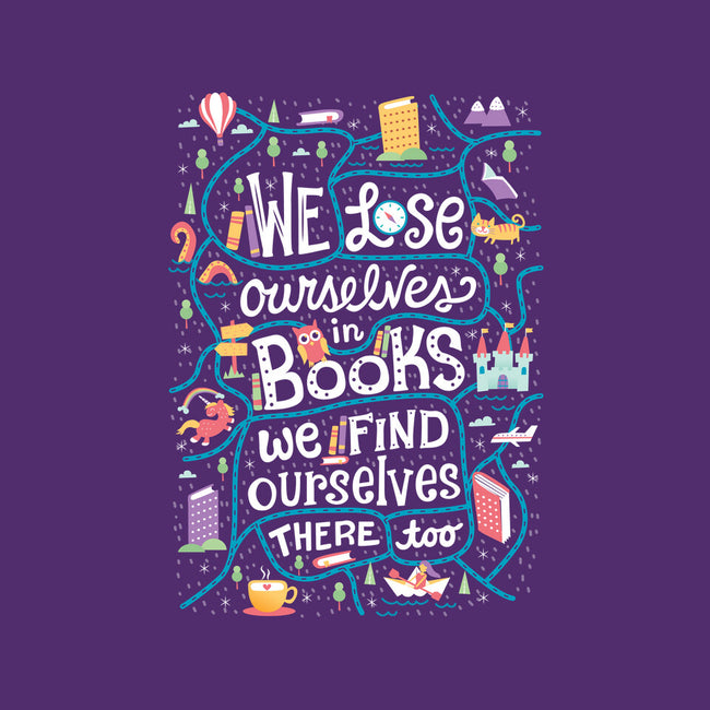 We Lose Ourselves in Books-none removable cover w insert throw pillow-risarodil