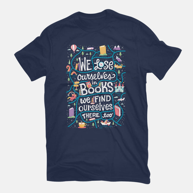 We Lose Ourselves in Books-mens heavyweight tee-risarodil