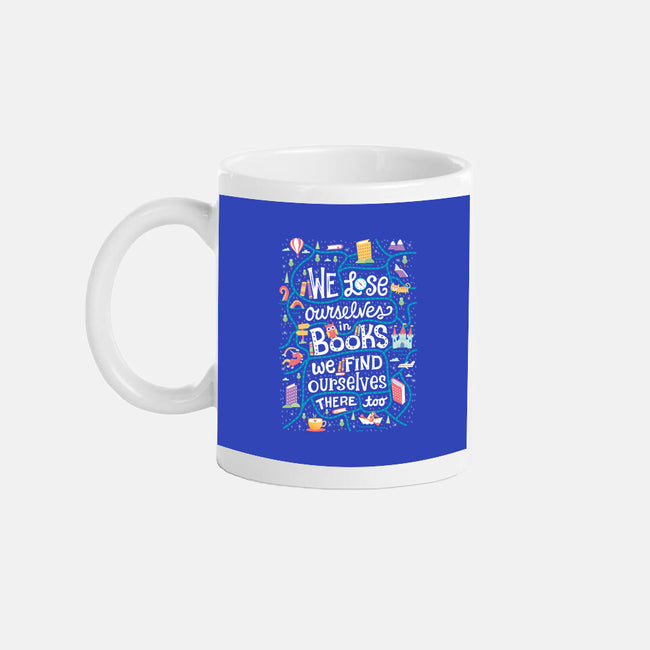 We Lose Ourselves in Books-none glossy mug-risarodil
