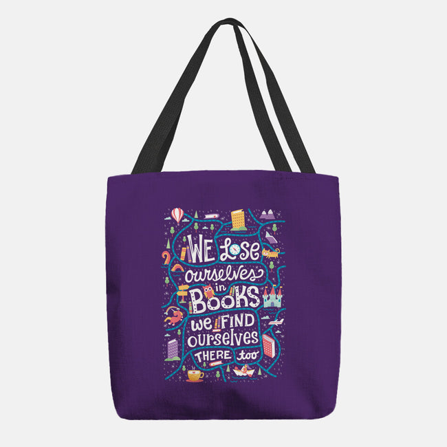 We Lose Ourselves in Books-none basic tote-risarodil