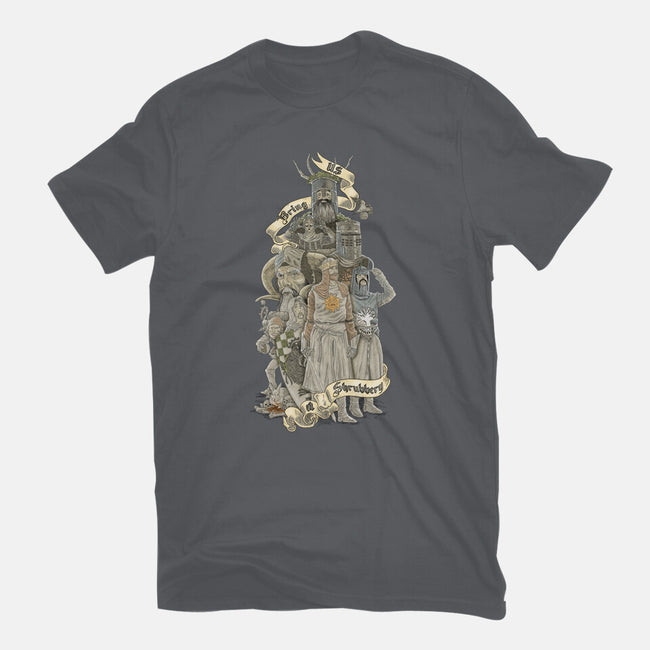 WE WANT A SHRUBBERY!-womens fitted tee-Skullpy