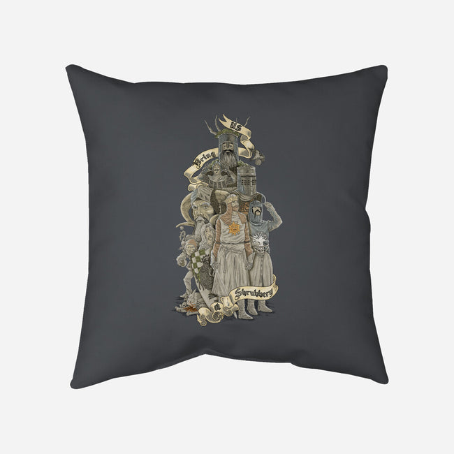 WE WANT A SHRUBBERY!-none removable cover w insert throw pillow-Skullpy