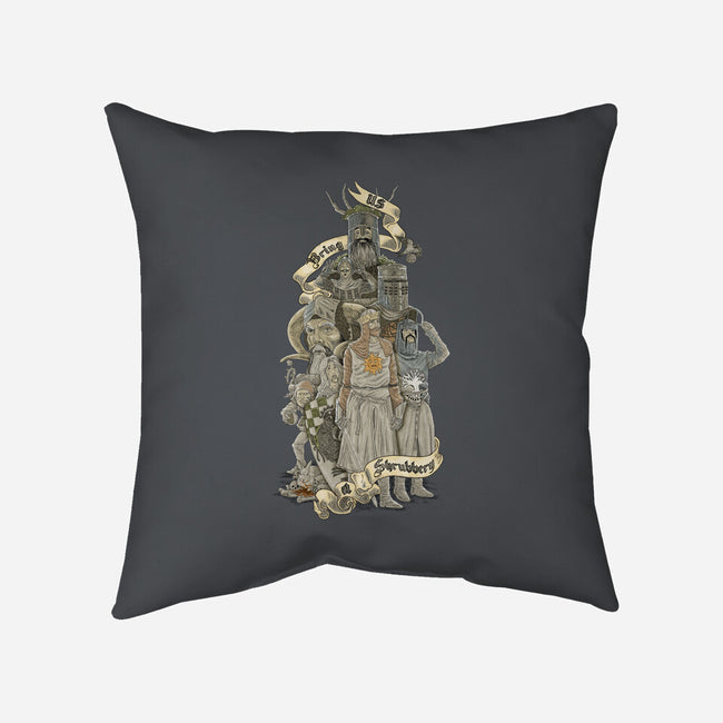 WE WANT A SHRUBBERY!-none removable cover throw pillow-Skullpy