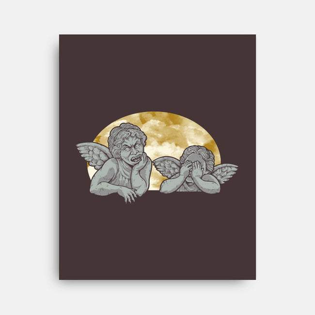 Weeping Cherubs-none stretched canvas-jkilpatrick
