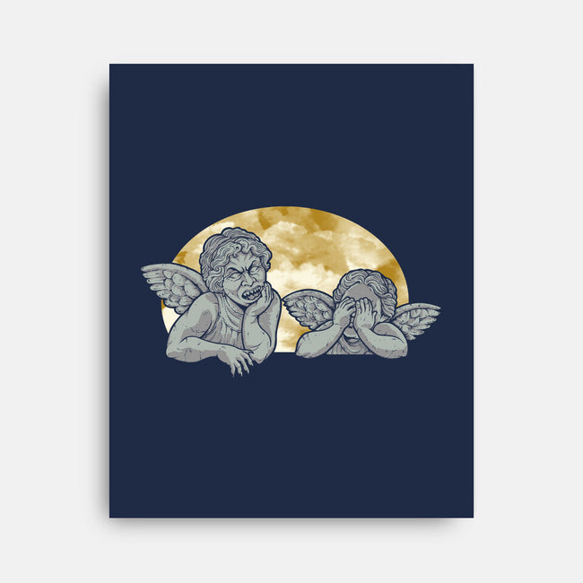 Weeping Cherubs-none stretched canvas-jkilpatrick