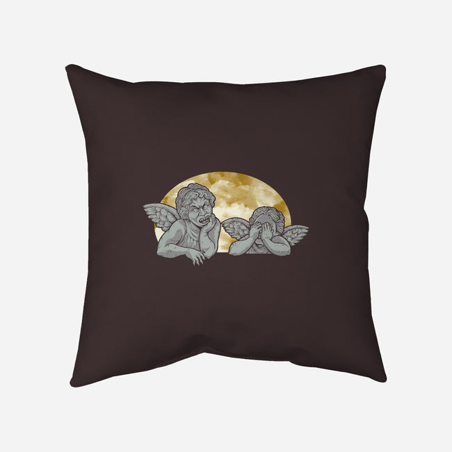 Weeping Cherubs-none removable cover w insert throw pillow-jkilpatrick