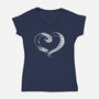 Weird Love-womens v-neck tee-Crumblin' Cookie
