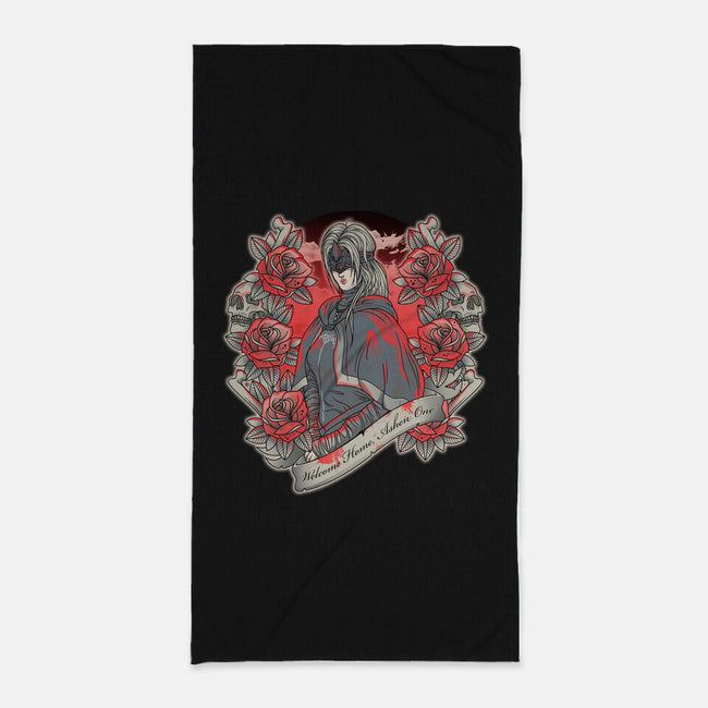Welcome Home, Ashen One-none beach towel-AutoSave