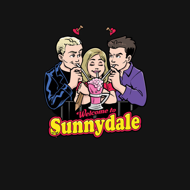 Welcome to Sunnydale-womens off shoulder sweatshirt-harebrained