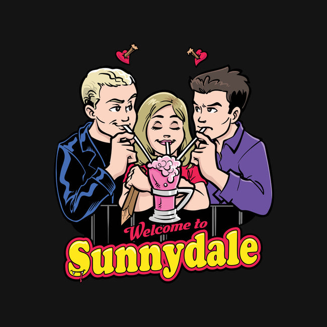 Welcome to Sunnydale-womens v-neck tee-harebrained