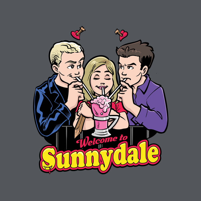 Welcome to Sunnydale-womens v-neck tee-harebrained
