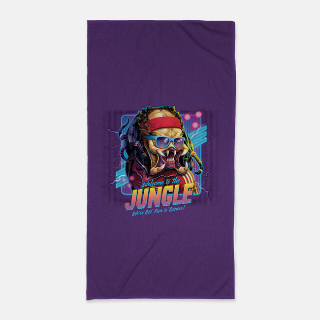 Welcome To The Jungle-none beach towel-RockyDavies