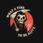 What a Time to Be Alive-unisex baseball tee-DinoMike