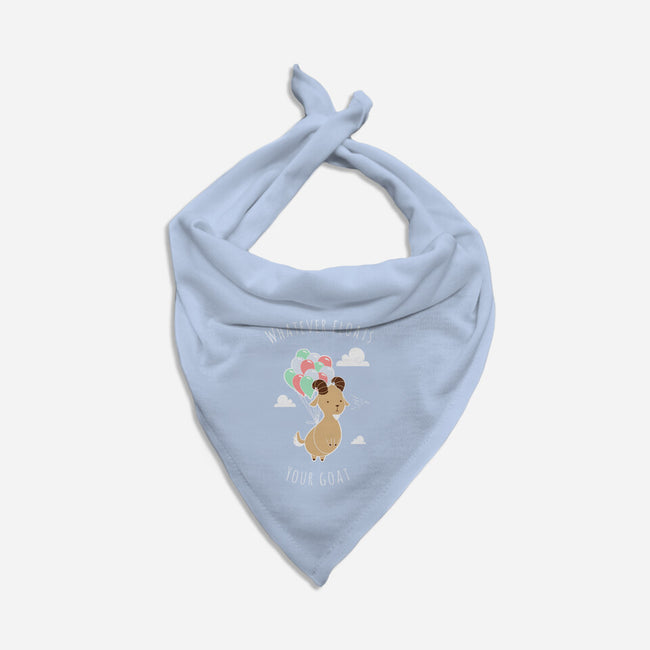 Whatever Floats Your Goat-dog bandana pet collar-ChocolateRaisinFury