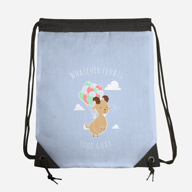 Whatever Floats Your Goat-none drawstring bag-ChocolateRaisinFury