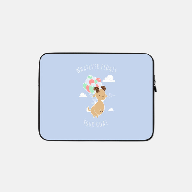 Whatever Floats Your Goat-none zippered laptop sleeve-ChocolateRaisinFury