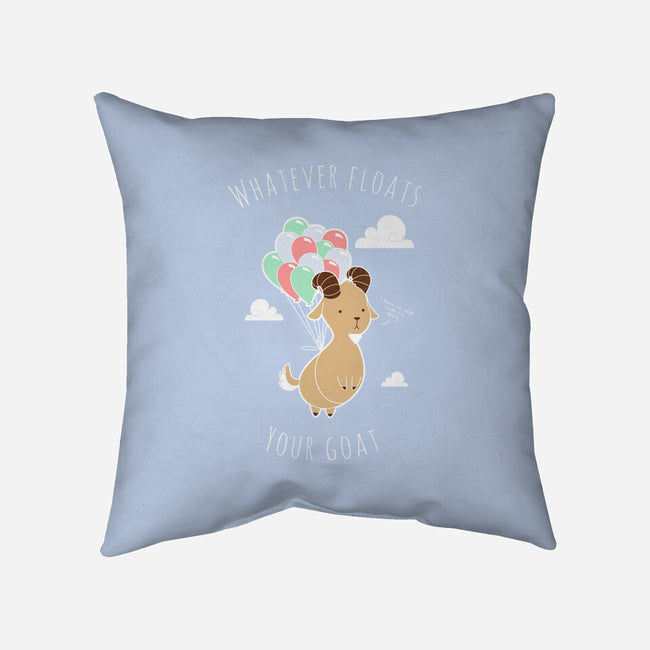 Whatever Floats Your Goat-none removable cover w insert throw pillow-ChocolateRaisinFury