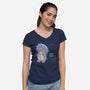 When It Rains-womens v-neck tee-LiRoVi