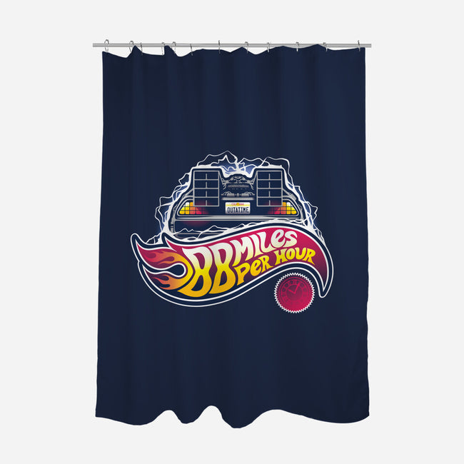 When this baby hits 88 miles per hour...-none polyester shower curtain-victorsbeard
