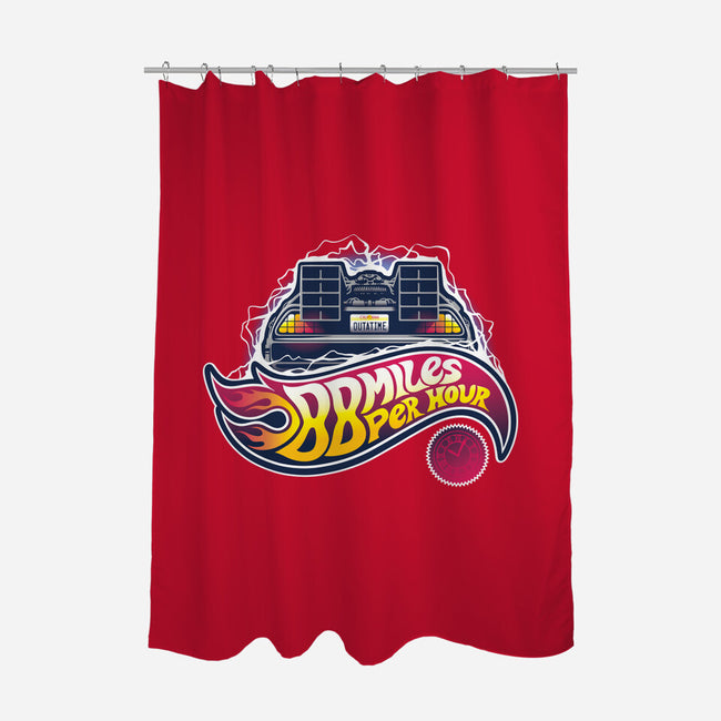 When this baby hits 88 miles per hour...-none polyester shower curtain-victorsbeard