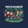 Where the Halflings Are-womens v-neck tee-DJKopet