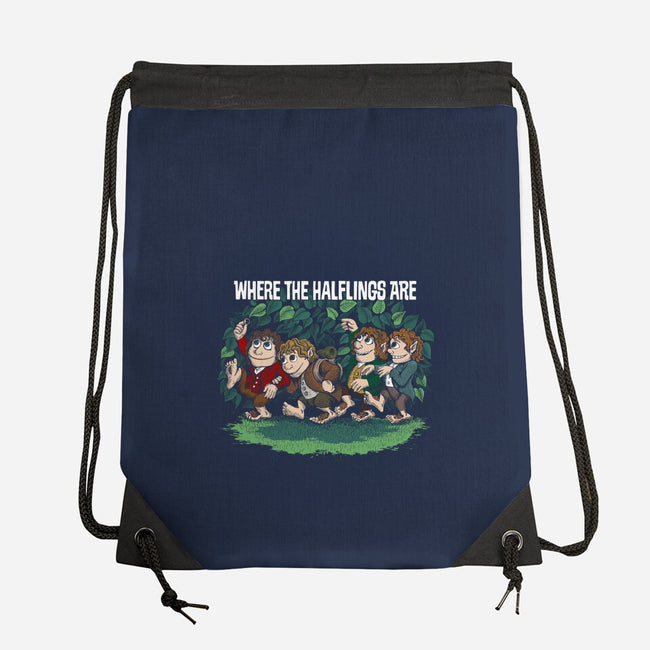 Where the Halflings Are-none drawstring bag-DJKopet