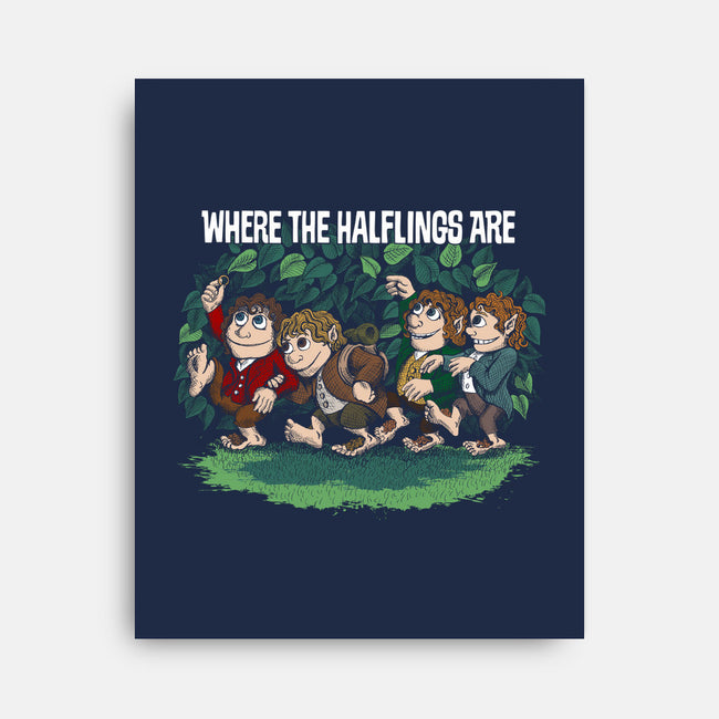 Where the Halflings Are-none stretched canvas-DJKopet