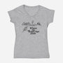 Where the Sewer Pipe Ends-womens v-neck tee-beware1984