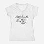 Where the Sewer Pipe Ends-womens v-neck tee-beware1984