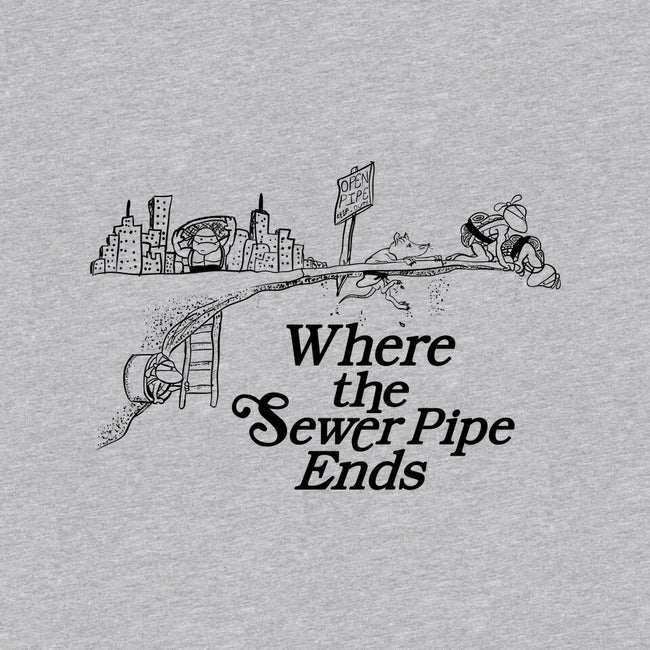 Where the Sewer Pipe Ends-womens v-neck tee-beware1984