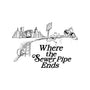 Where the Sewer Pipe Ends-none fleece blanket-beware1984