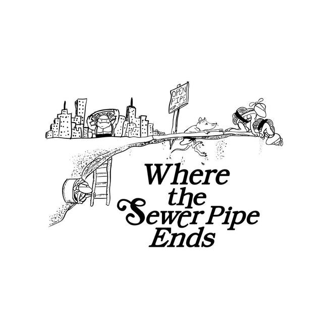 Where the Sewer Pipe Ends-womens v-neck tee-beware1984