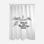 Where the Sewer Pipe Ends-none polyester shower curtain-beware1984