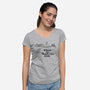 Where the Sewer Pipe Ends-womens v-neck tee-beware1984