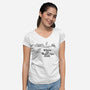 Where the Sewer Pipe Ends-womens v-neck tee-beware1984