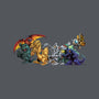 Where the Wild Kaiju Are-none removable cover w insert throw pillow-El Black Bat