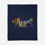 Where the Wild Kaiju Are-none fleece blanket-El Black Bat