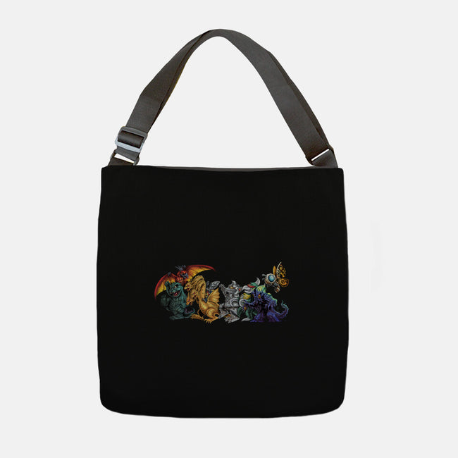 Where the Wild Kaiju Are-none adjustable tote-El Black Bat