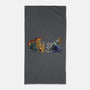 Where the Wild Kaiju Are-none beach towel-El Black Bat