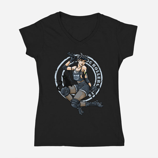 Whip It-womens v-neck tee-tomkurzanski