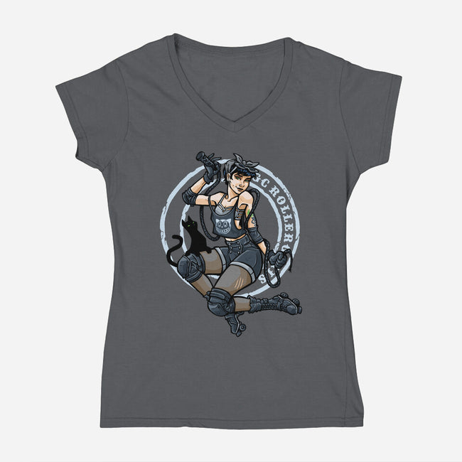 Whip It-womens v-neck tee-tomkurzanski