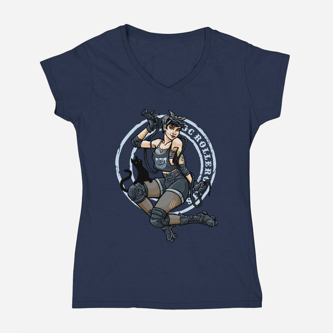 Whip It-womens v-neck tee-tomkurzanski