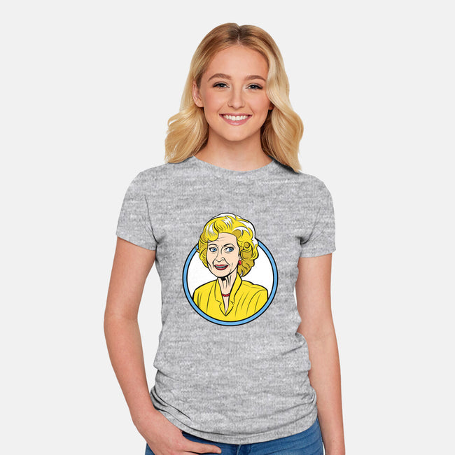 White Delight-womens fitted tee-ibtrav
