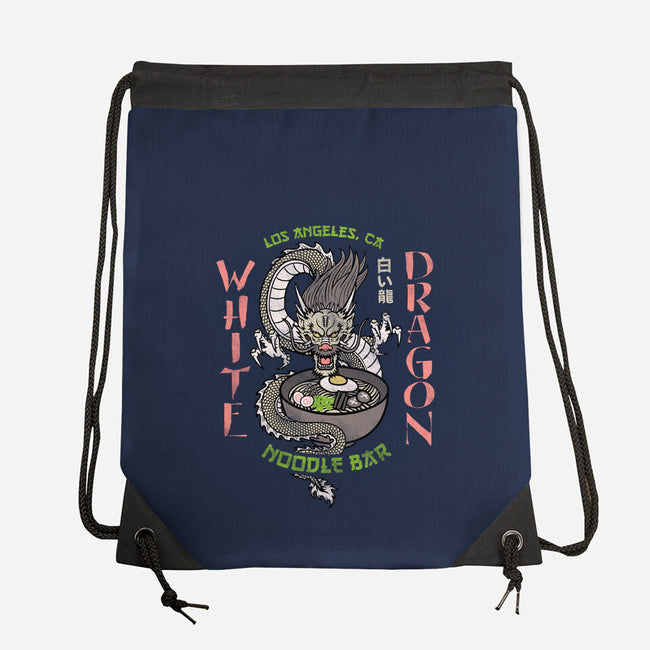 White Dragon Noodle Bar-none drawstring bag-Beware_1984