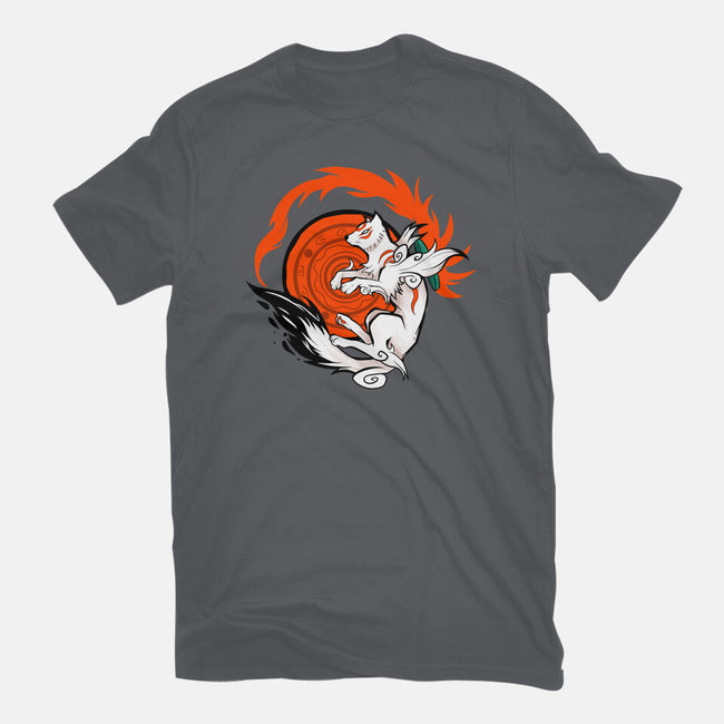 White Wolf Goddess-womens basic tee-TechraNova