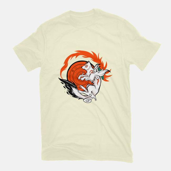 White Wolf Goddess-mens heavyweight tee-TechraNova
